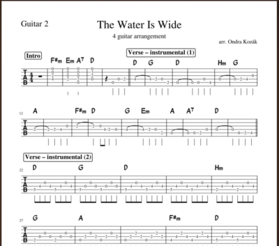 Guitar – The Water Is Wide - Image 3