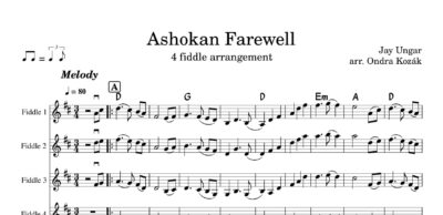 Ashokan Farewell  (4 fiddle arrangement) - Image 2