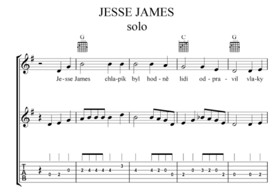 Jesse James (melody, rhythm, solo) - Image 4