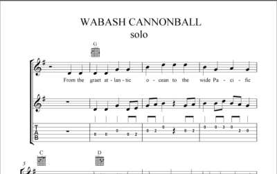 Wabash Cannonball (melodie, doprovod, sólo) - Image 4