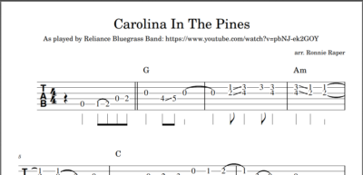 Carolina In The Pines (Ronnie Raper) - Image 2