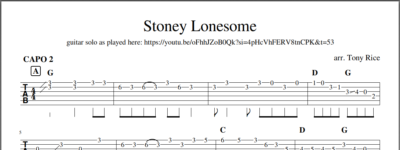 Stoney Lonesome (Tony Rice) - Image 2