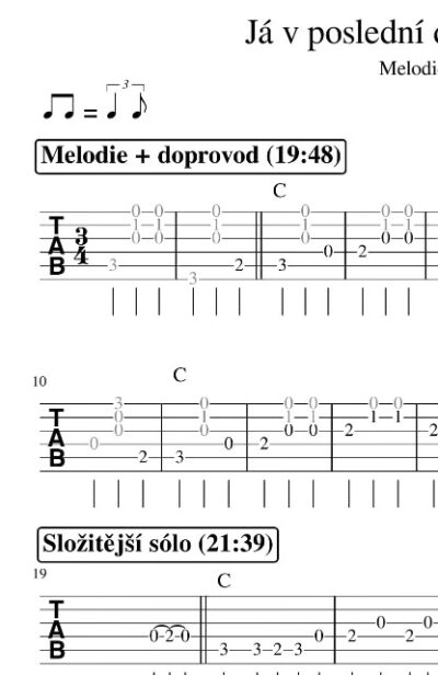 Kytara – Já v poslední době (Cora Is Gone) - Image 3