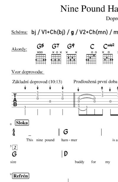 Kytara – Nine Pound Hammer (Devítilibrové kladivo) - Image 2