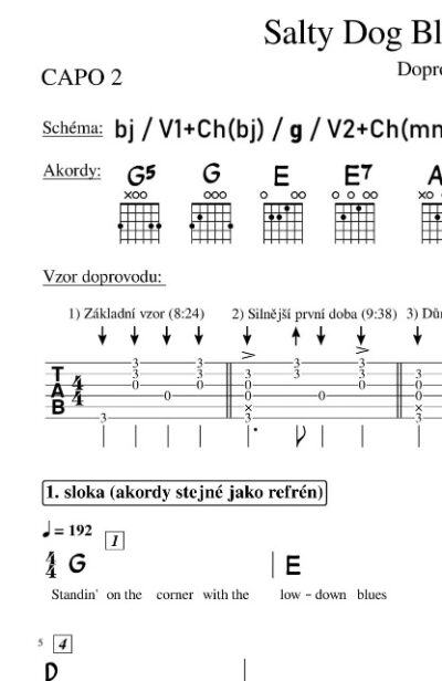 Kytara – Salty Dog Blues (A tak já zas v tom lítám) - Image 4