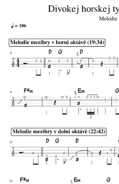 Mandolína – Divokej horskej tymián (The Wild Mountain Thyme) - Image 5